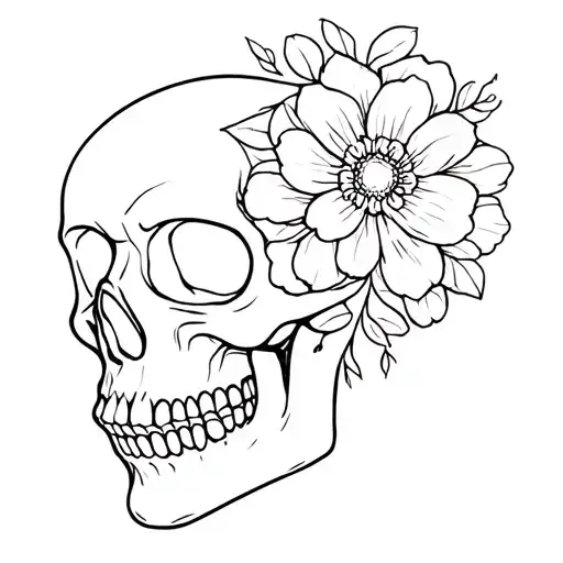 Flower Skull Mom Boy