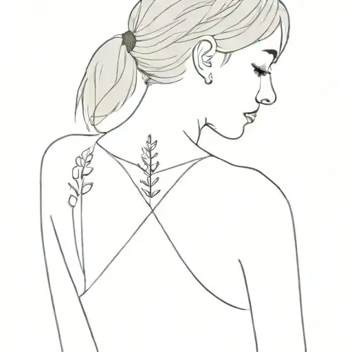 A Woman Wearing A Black Top