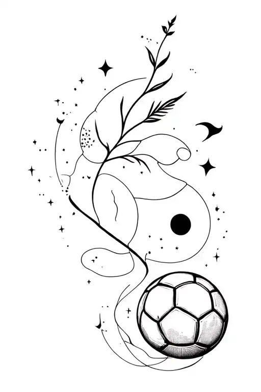 Football Space Nature Inspired