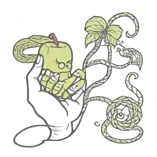 Harry Potter Themed With Poison Apple Grinch Hand And Snake