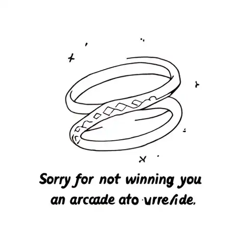 Sorry For Not Winning You An Arcade Ring