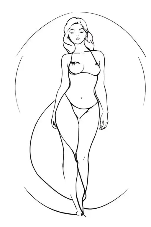 Woman Sexy Silhouette Standing