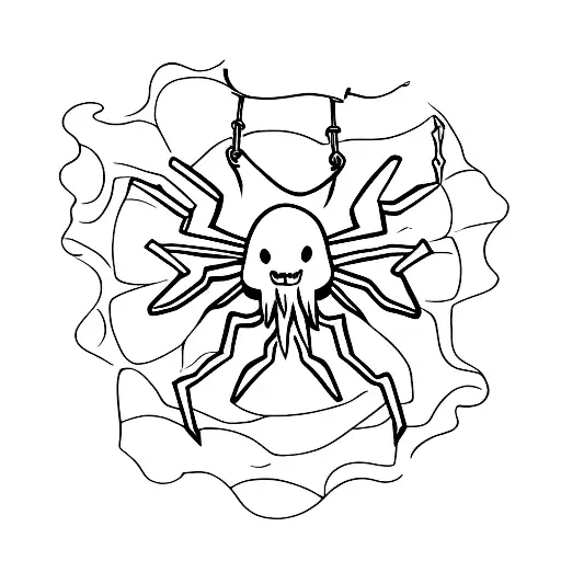 Ghost Walking A Spider On A Leash