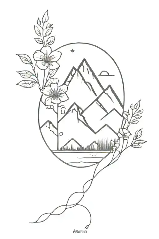 Nature Flowers Traveling Mountains Inside