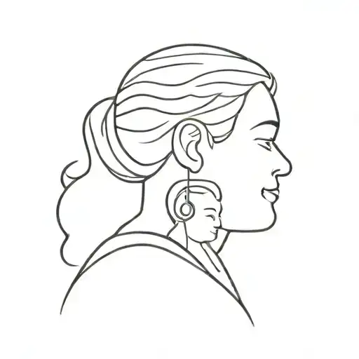 Grandfather And Granddaughter In Car With Music Note