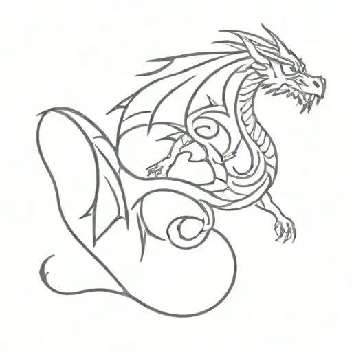 Dragon With Word Sittarth