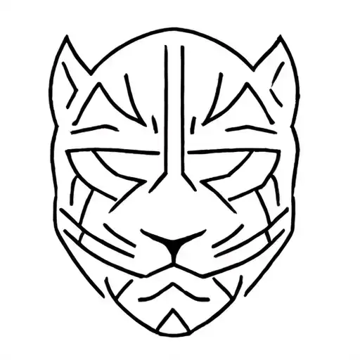 Aztec Jaguar Warrior Inspired Lucha Libre Mask
