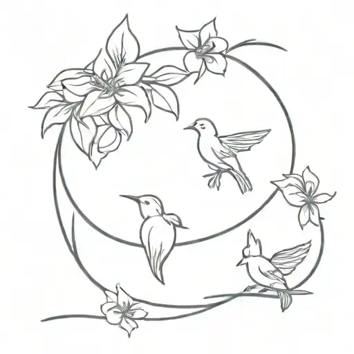 Jasmine And Two Bird