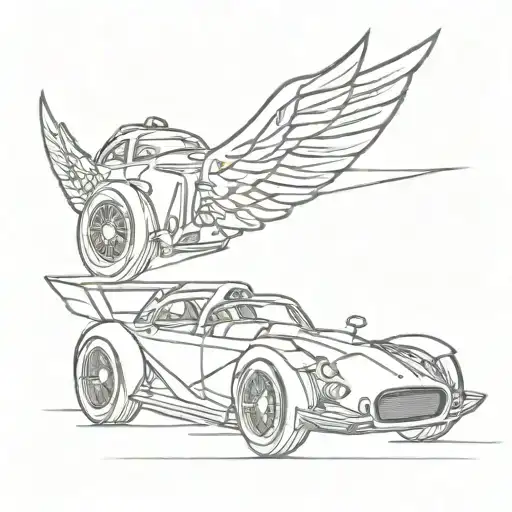 Race Car With Wings