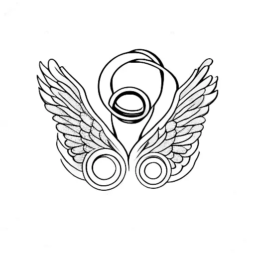 Angel Wings With Ring