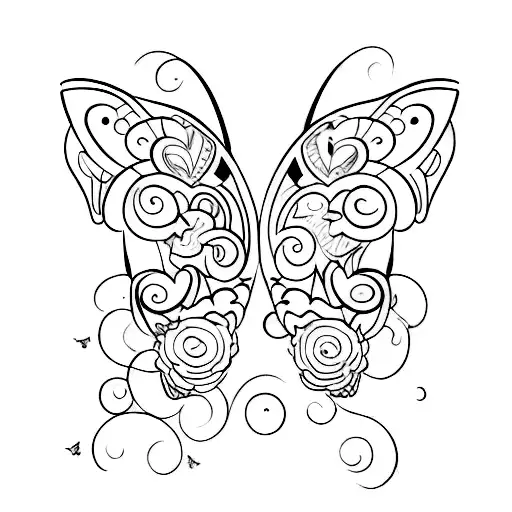 Butterfly With Moon Wings