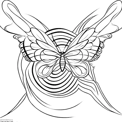 Butterfly With Moon Wings