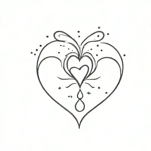 Water Drop And Heart