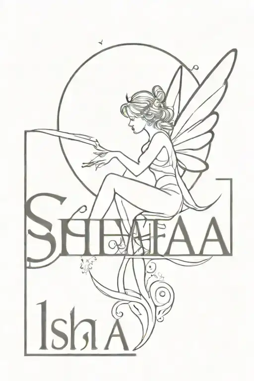 Fairy At The Top Of Name Isha