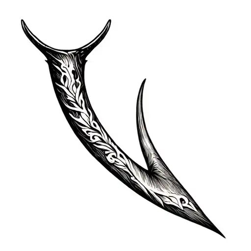 Full Black Nordic Drinking Horn