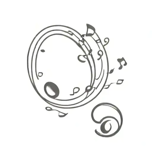 Coffee Beans And Musical Notes