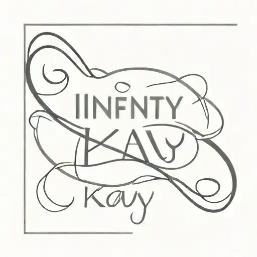 Infinity Symbol With The Name Kay