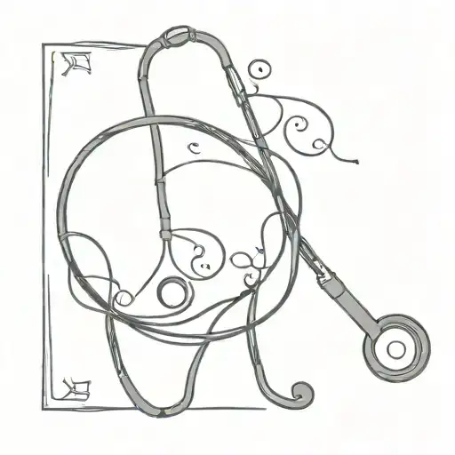 An Intricate Stethoscope Design Incorporating Italian Symbols