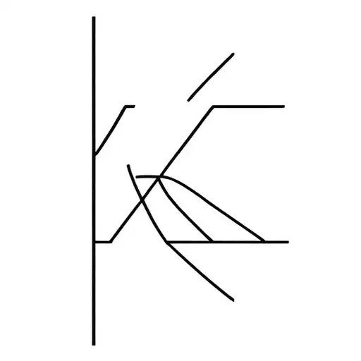 Line Tattoo With Letters A K K T