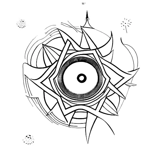 Eye But Istead Of A Pupile Insert A Star