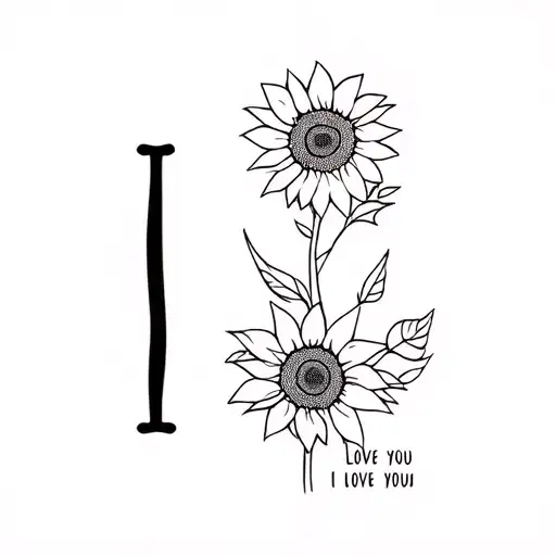 Sign Language Sign For I Love You With Sunflowers