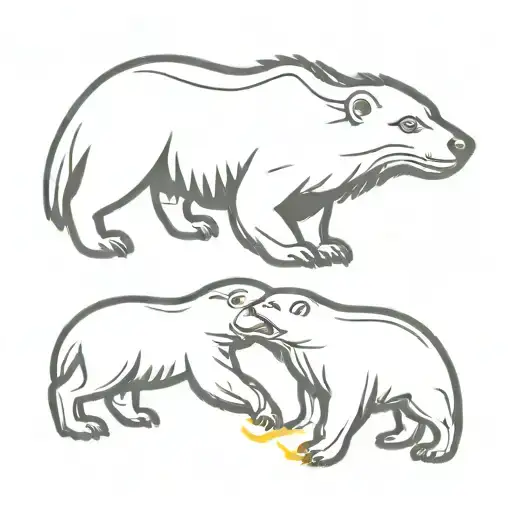 Honey Badger Funny Fighting