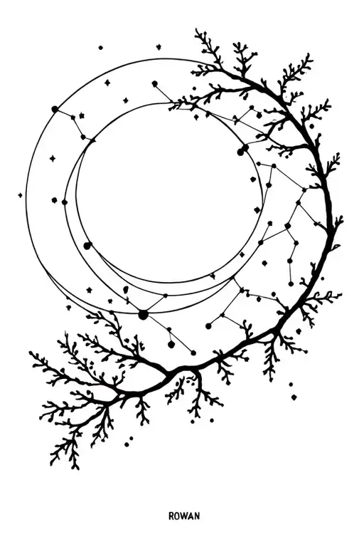 Rowan Tree Leo Constellation New Moon