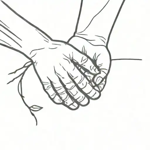 Moon Boys Holding Hands