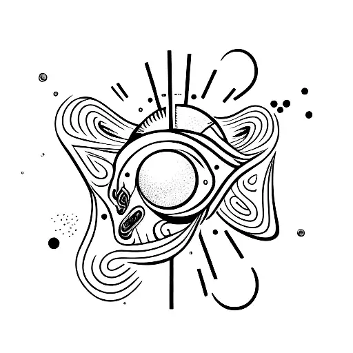 Trippy Head With Space