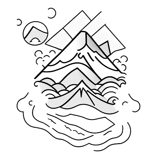 An Iceberg With A Small Part Above The Water And Most Part Below The Water