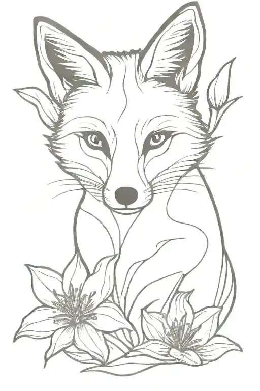 Fox With Lily Eye