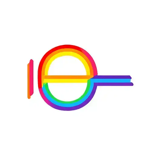Rainbow Color In An Equal Sign