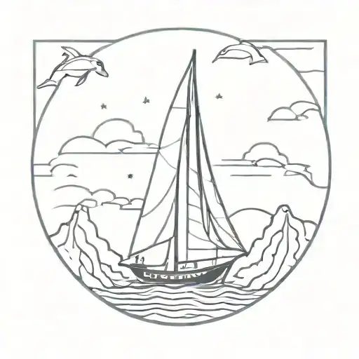 Sailboat Castle Dolphin