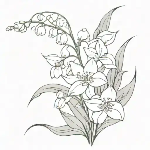 Lily Of The Valley And Rose Bo Uquet