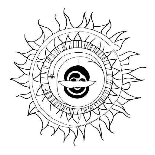 Balance Scale And Sun