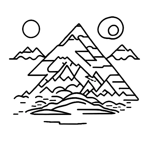 Simple Mountain And Water