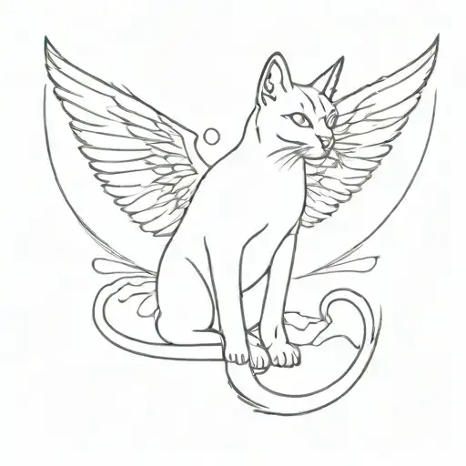 Angel Cat Named Metis