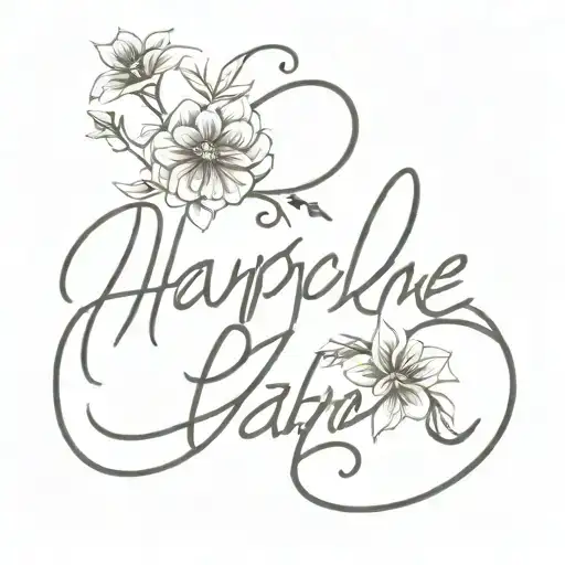 Create A Delicate Fineline Tattoo Of The Phrase 'Hauptsache Wir Haben Uns' In A Flowing Script