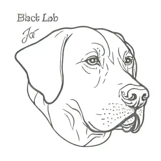 Black Lab Dog Who Passed Away