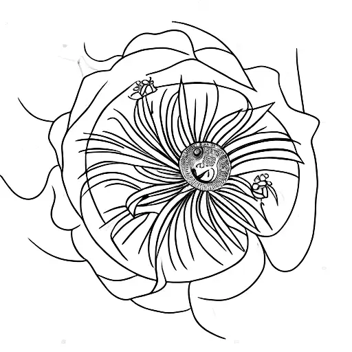 Zodiac Taurus With Spider Lily Flower