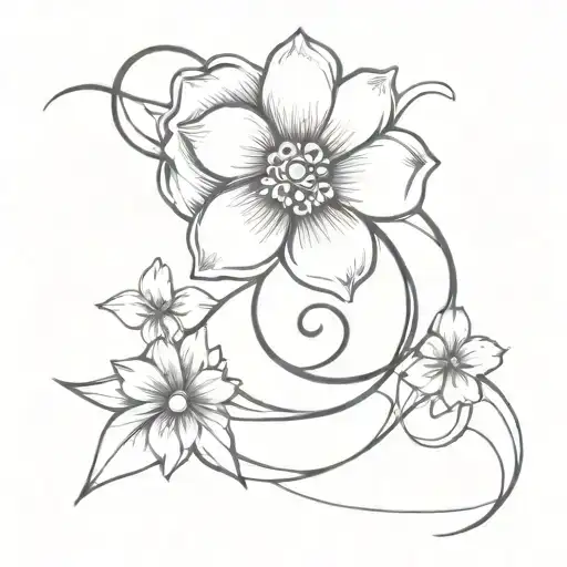 Infinity Symbol And Flower