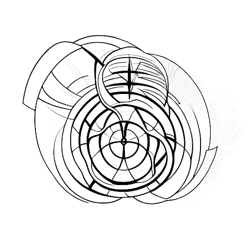 Hourglass With Spirital Elements