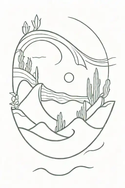 Cactus Beach Surfing Wave With Energy