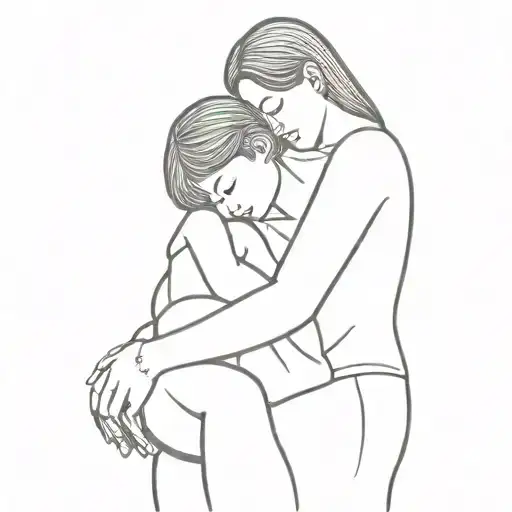 Son And Mother Hugging