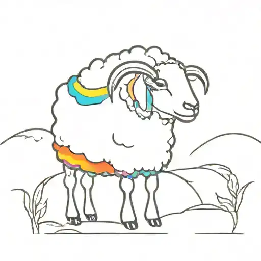 Black Sheep With Rsinbow