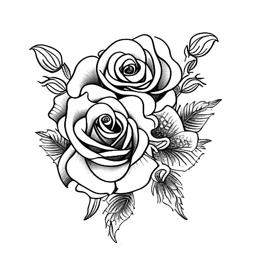 Rose Violet Cosmo Flowers