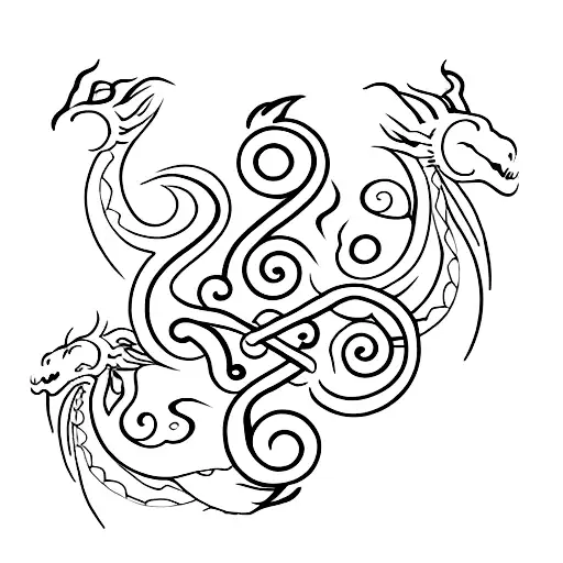 Dragon And Bass Clef