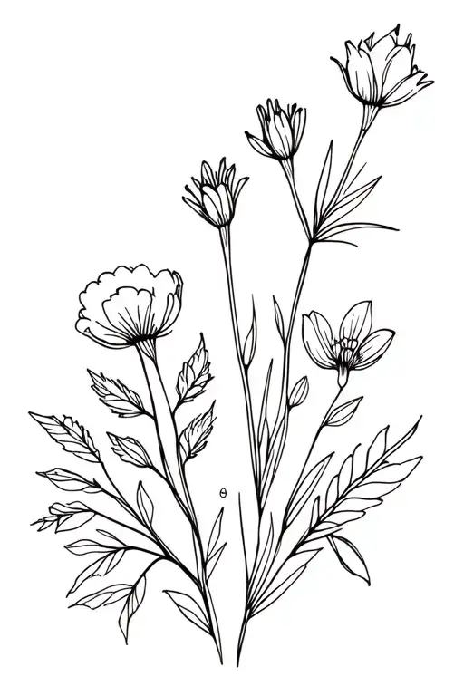 January Birth Flower And August Birth Flower Bouquet