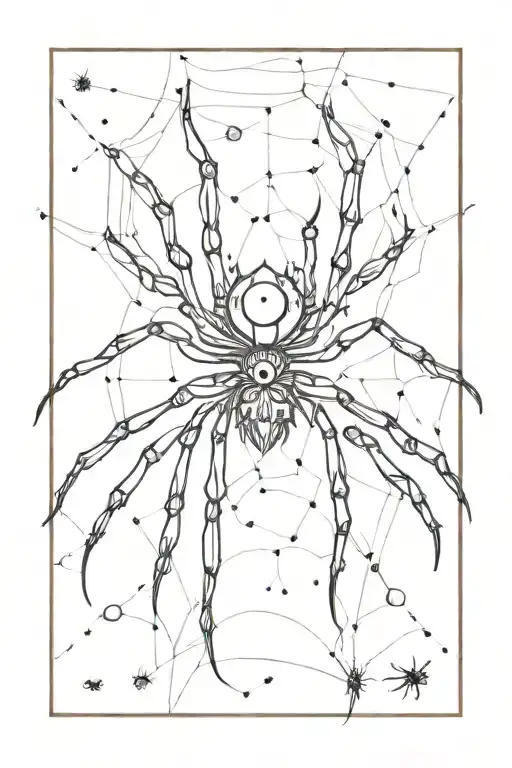 Spider With Many Eyes All Over Its Body