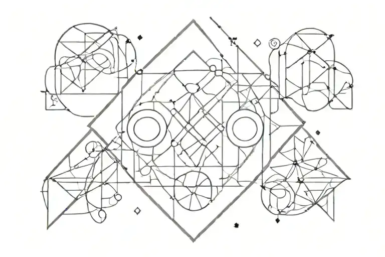Geometric Pattern Incorporating Gay Symbols